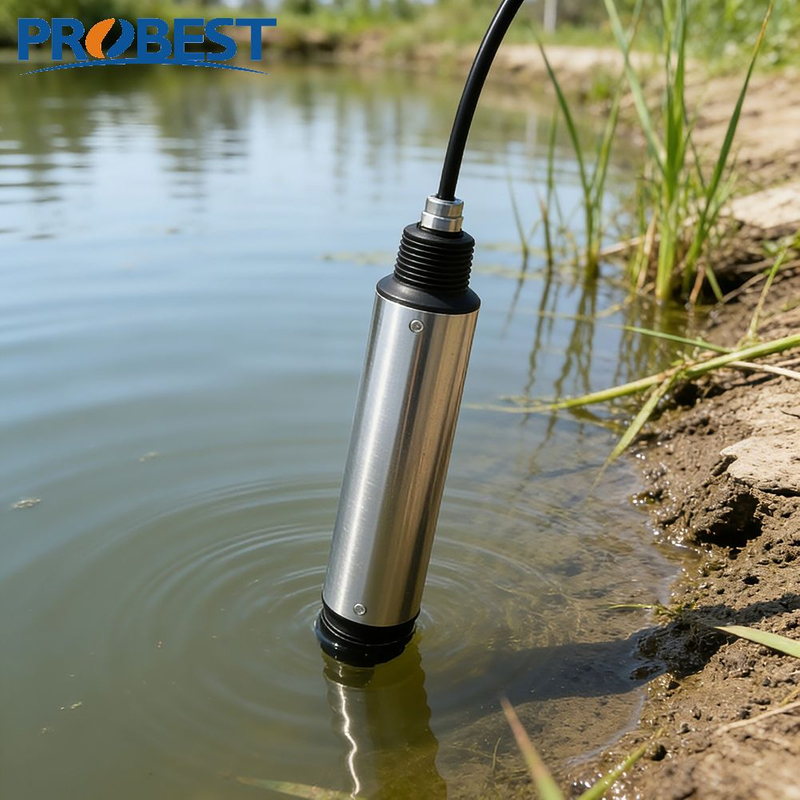 RS485 Modbus Digital Fluorescence Dissolved Oxygen Analyzer PFDO‑800, 4‑20mA Output Online DO Instrument Controller with Temp Sensor Probe for Aquaculture Seawater Freshwater, China Manufacturer