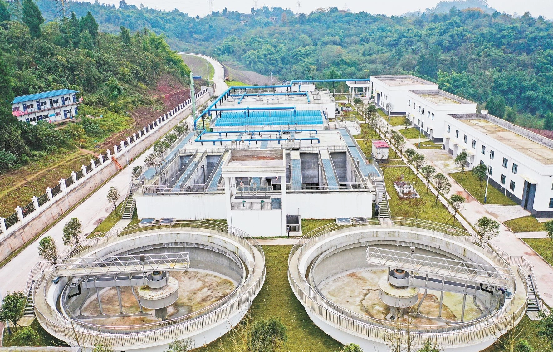 Sewage Treatment Plant of Lingang Urban Industrial Park Online Sewage Water Discharge Water Quality Sensors Monitoring Analysis